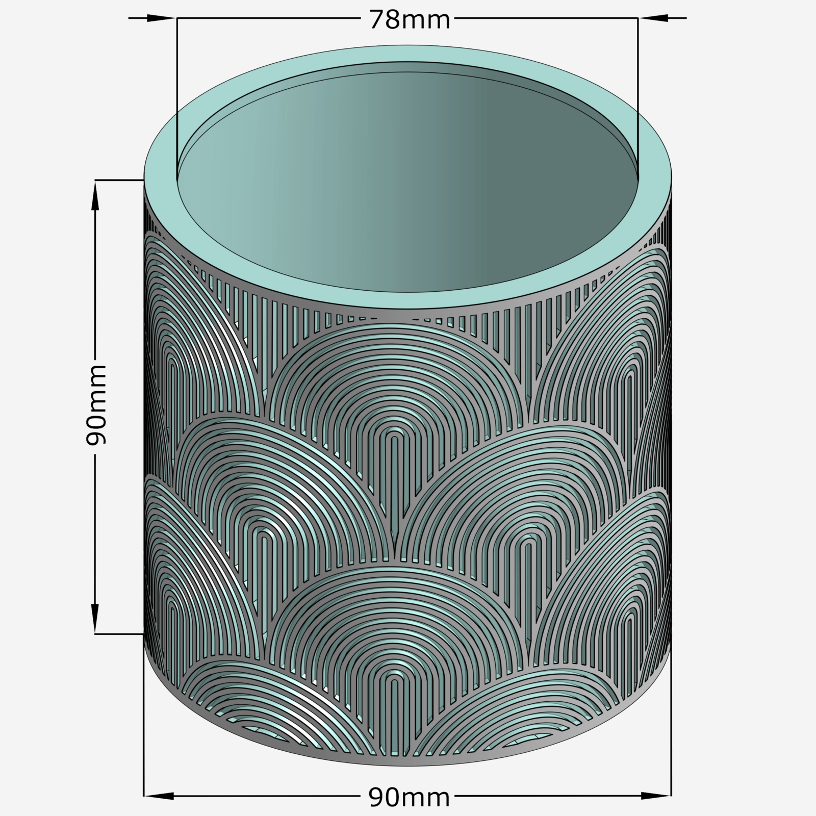 Pot arche répété avec mesure