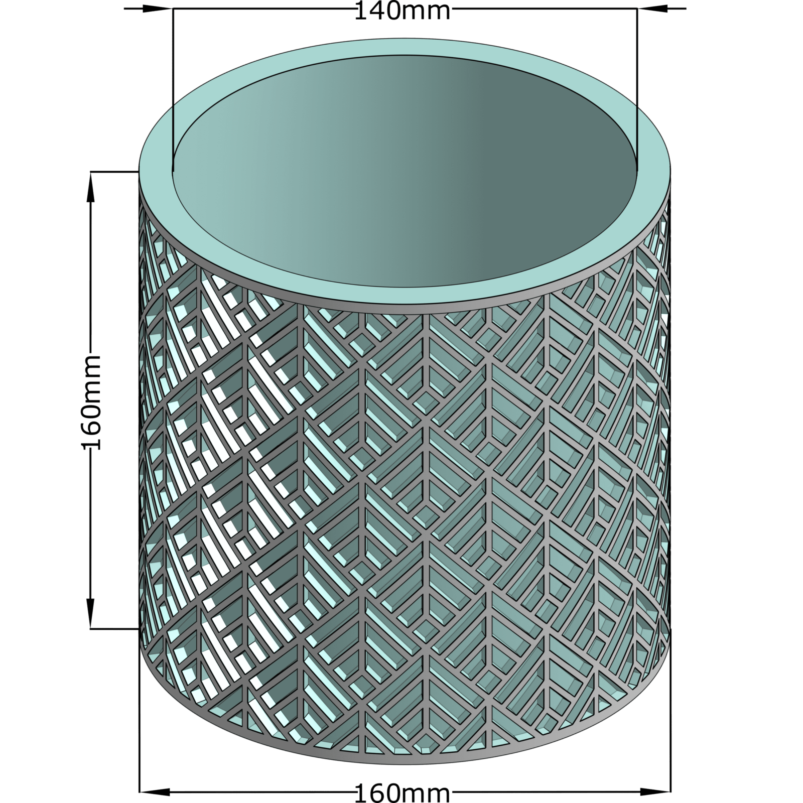 Losange complexe avec mesure XL